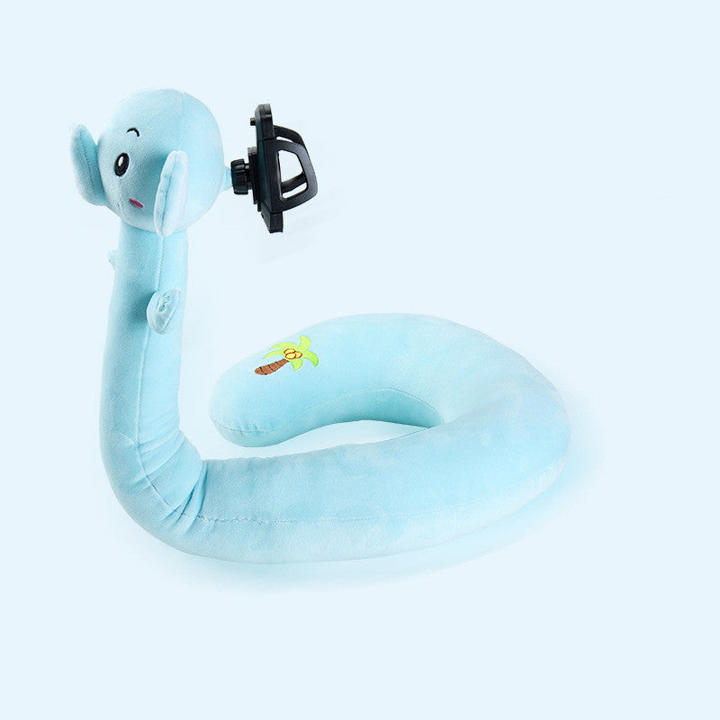 Multifunctional U-Shaped Pillow with Phone Stand